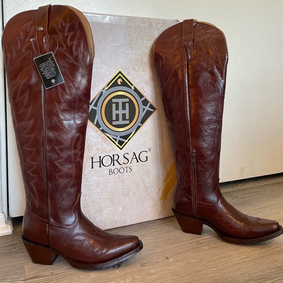 Canela Knee high cowgirl boots in a size 7 - Picture 5 of 11